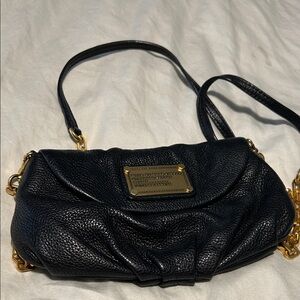 Marc By Marc Jacobs Black Crossbody Bag with Gold Accents